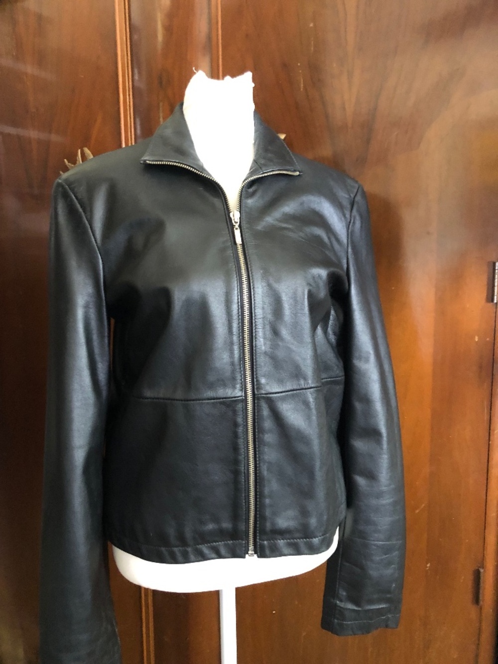 Esprit black leather jacket